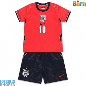 Billiga England Jude Bellingham #10 Bortatröja Barn VM 2026 Kortärmad (+ Korta byxor)